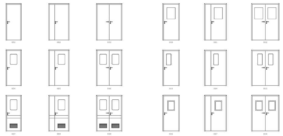 潔凈門款式圖 潔凈門款式圖