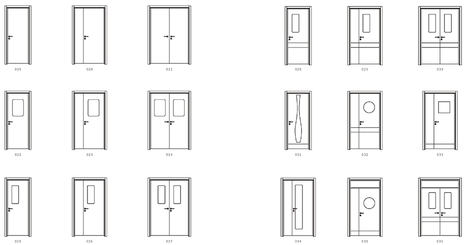 醫用門款式圖 醫用門款式圖